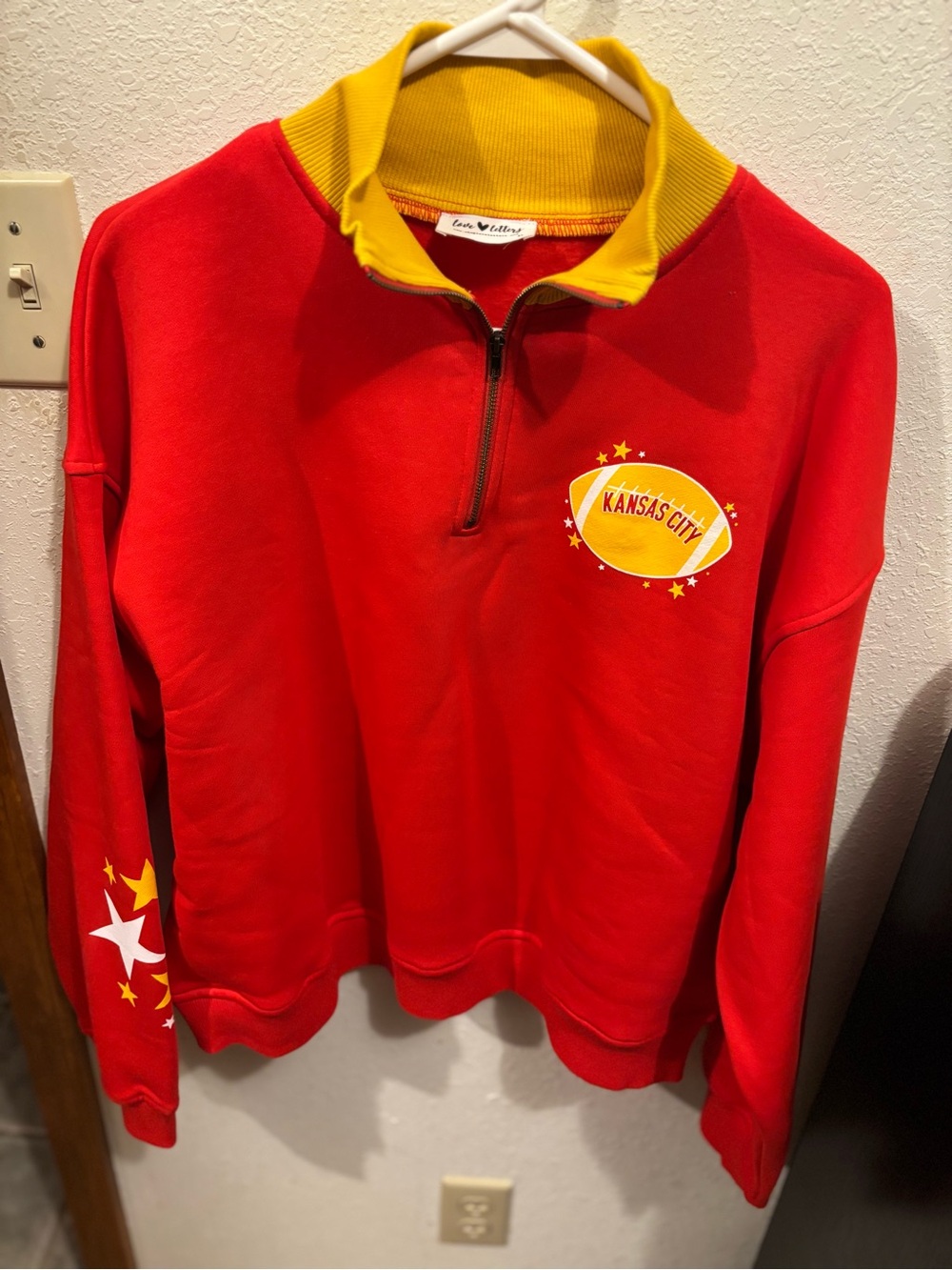 Othr Red & Yellow Quarter-Zip Sweatshirt